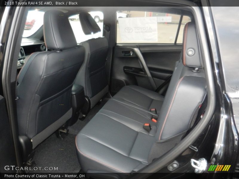 Rear Seat of 2018 RAV4 SE AWD