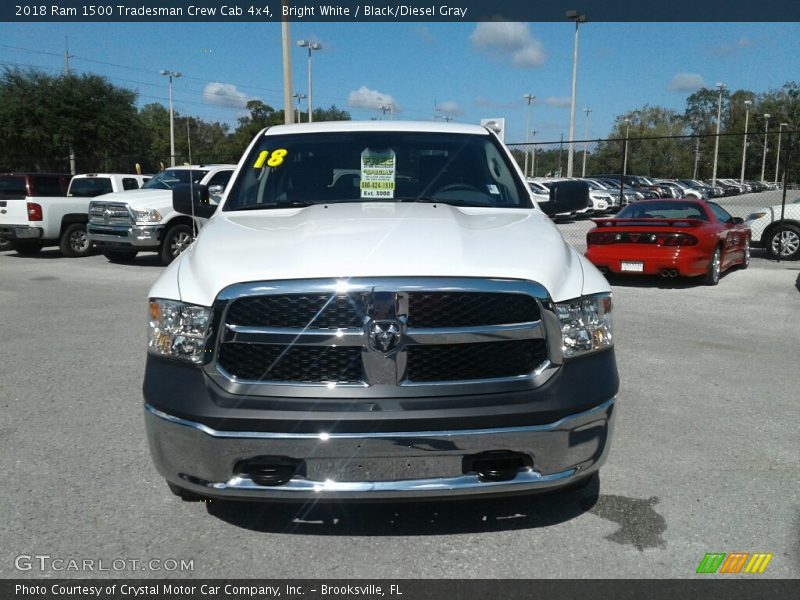 Bright White / Black/Diesel Gray 2018 Ram 1500 Tradesman Crew Cab 4x4