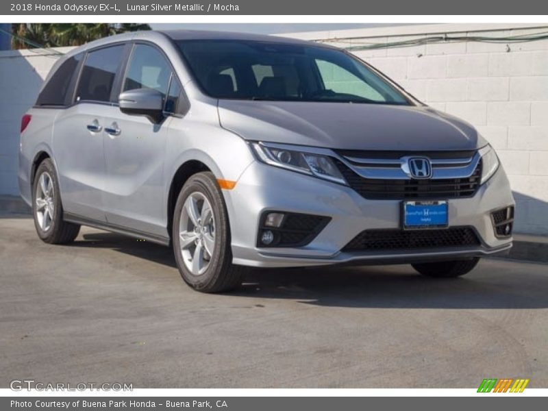 Lunar Silver Metallic / Mocha 2018 Honda Odyssey EX-L