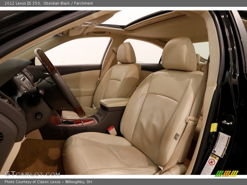 Obsidian Black / Parchment 2012 Lexus ES 350