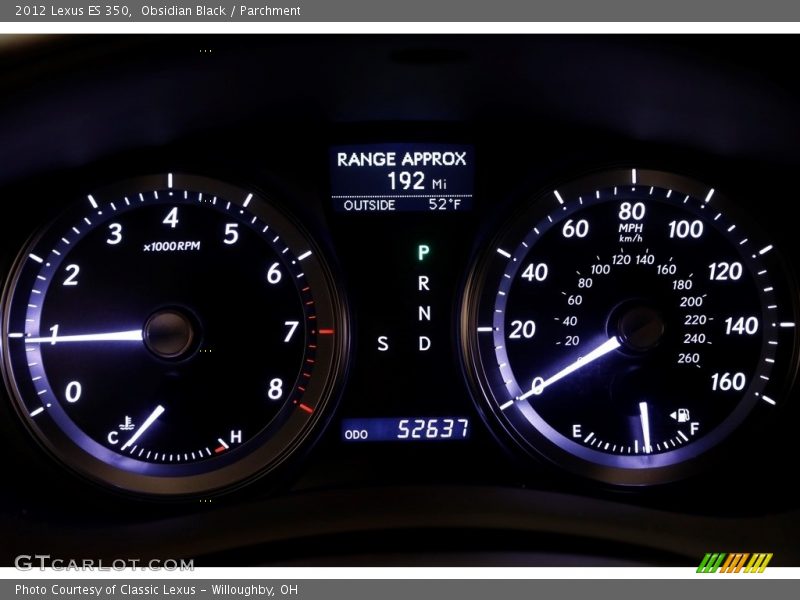 Obsidian Black / Parchment 2012 Lexus ES 350