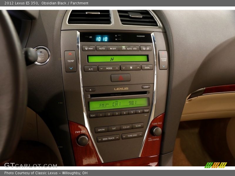 Obsidian Black / Parchment 2012 Lexus ES 350