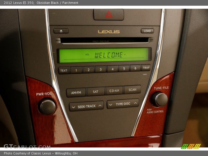 Obsidian Black / Parchment 2012 Lexus ES 350