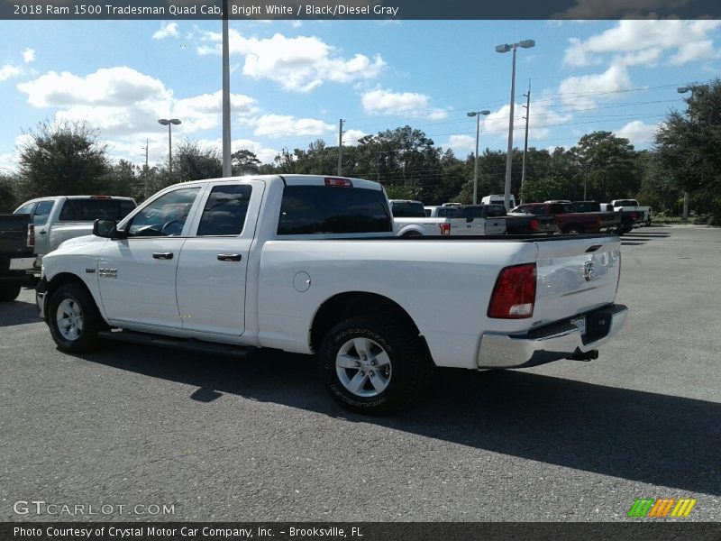 Bright White / Black/Diesel Gray 2018 Ram 1500 Tradesman Quad Cab