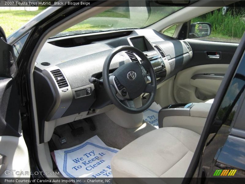 Black / Bisque Beige 2007 Toyota Prius Hybrid