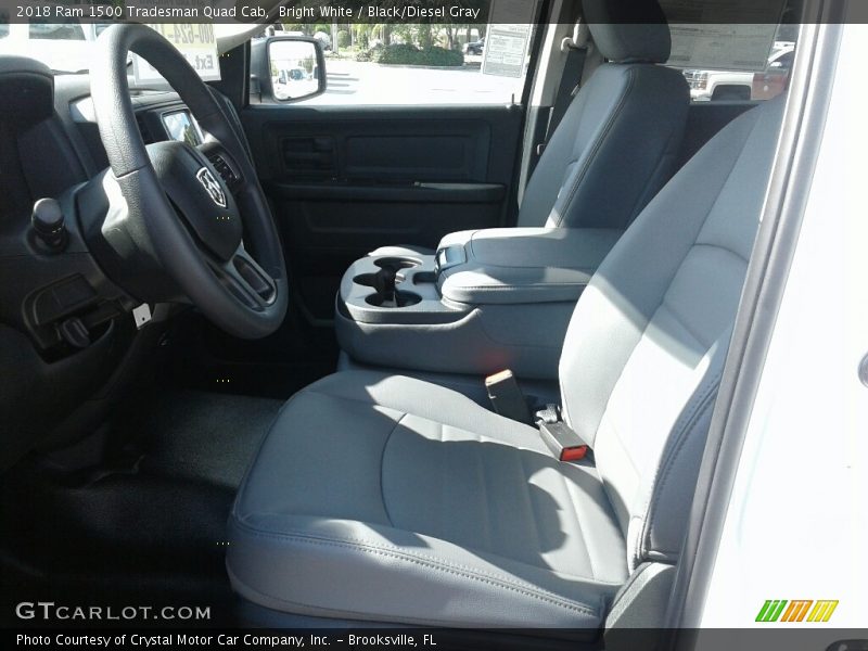 Bright White / Black/Diesel Gray 2018 Ram 1500 Tradesman Quad Cab