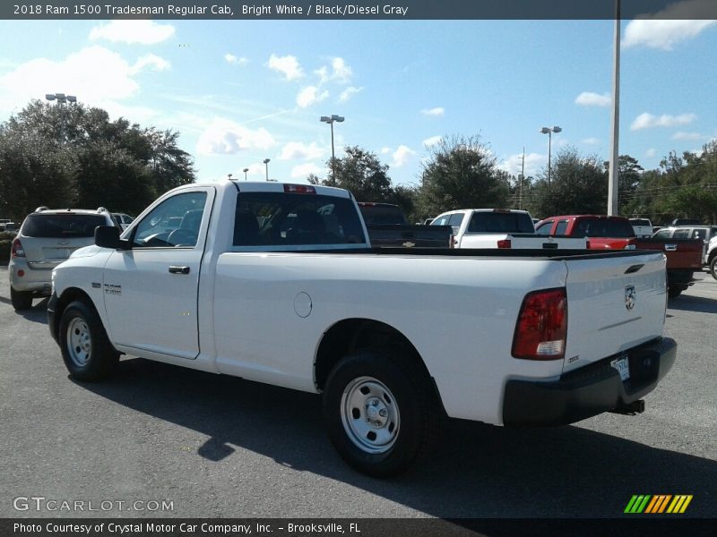 Bright White / Black/Diesel Gray 2018 Ram 1500 Tradesman Regular Cab