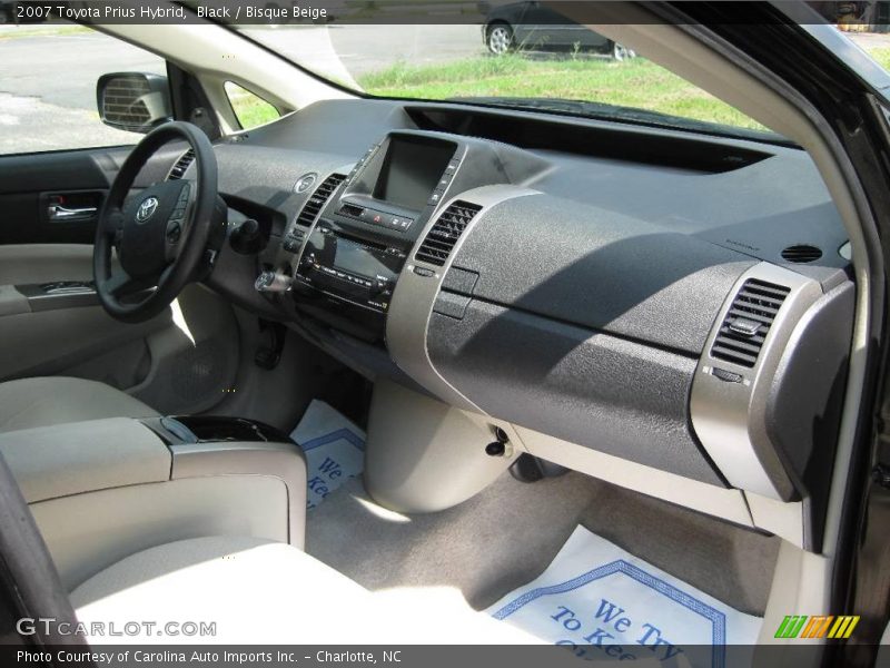 Black / Bisque Beige 2007 Toyota Prius Hybrid