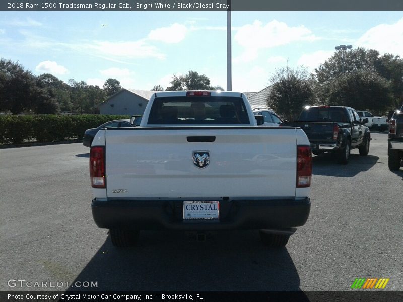 Bright White / Black/Diesel Gray 2018 Ram 1500 Tradesman Regular Cab