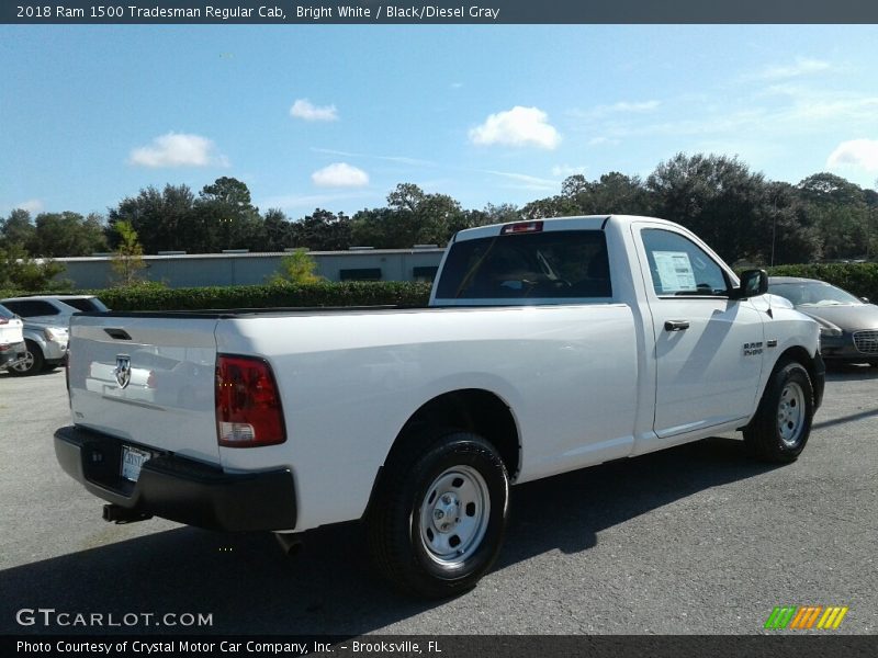Bright White / Black/Diesel Gray 2018 Ram 1500 Tradesman Regular Cab