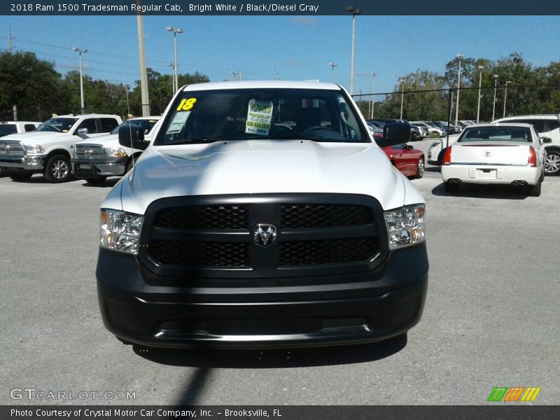 Bright White / Black/Diesel Gray 2018 Ram 1500 Tradesman Regular Cab