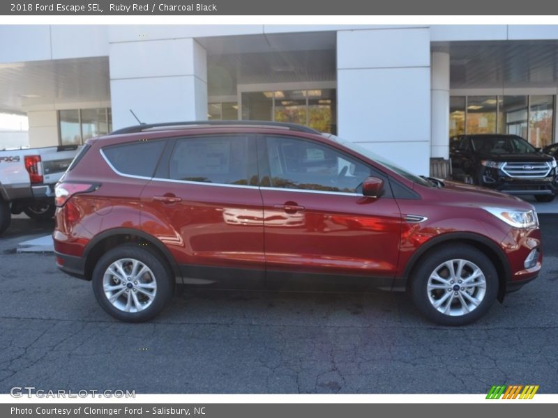Ruby Red / Charcoal Black 2018 Ford Escape SEL