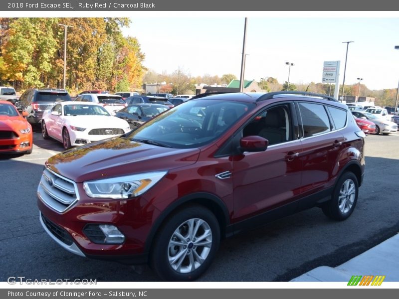 Ruby Red / Charcoal Black 2018 Ford Escape SEL
