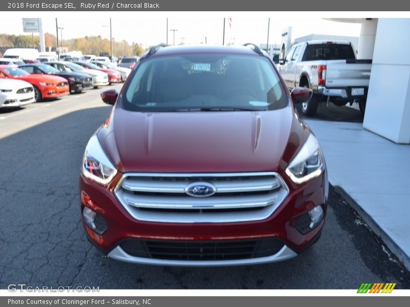Ruby Red / Charcoal Black 2018 Ford Escape SEL