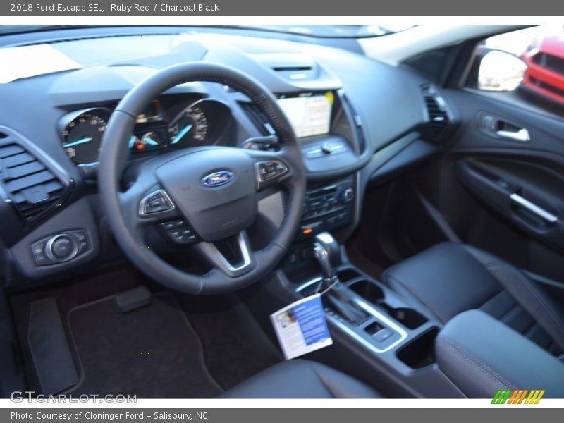 Ruby Red / Charcoal Black 2018 Ford Escape SEL