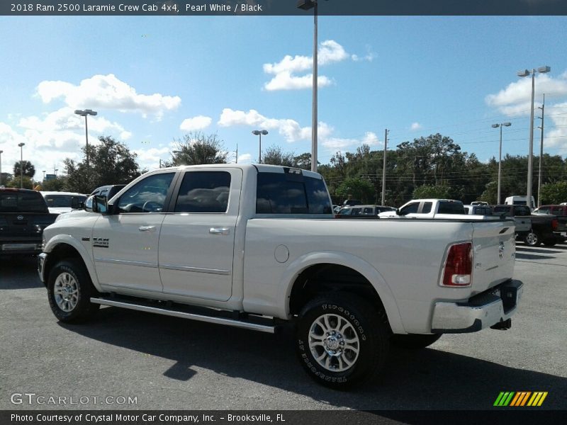 Pearl White / Black 2018 Ram 2500 Laramie Crew Cab 4x4