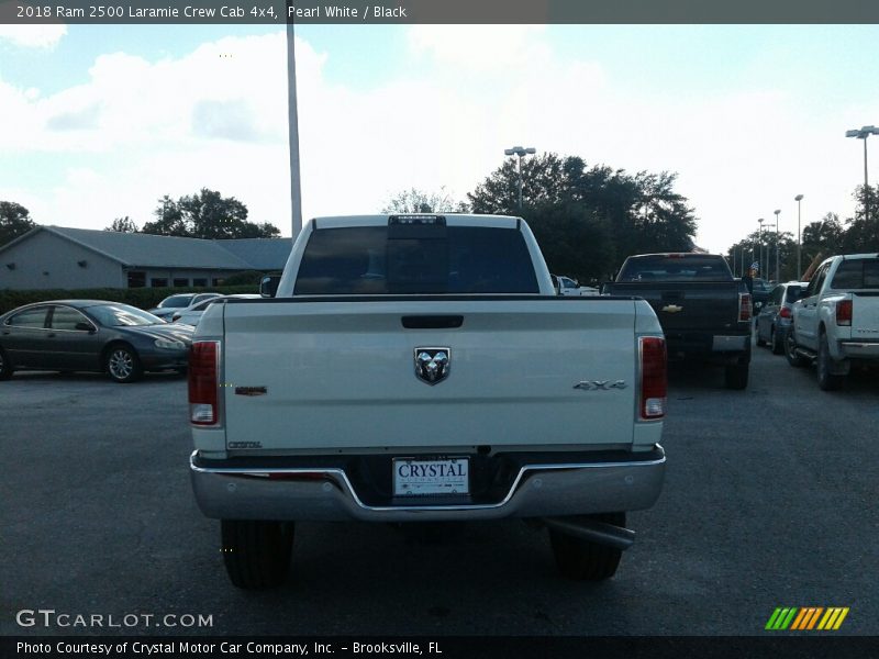 Pearl White / Black 2018 Ram 2500 Laramie Crew Cab 4x4