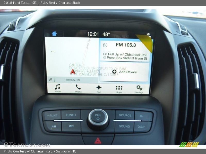 Ruby Red / Charcoal Black 2018 Ford Escape SEL