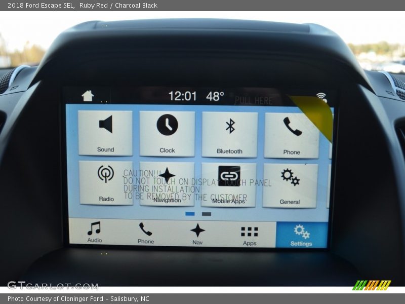 Ruby Red / Charcoal Black 2018 Ford Escape SEL
