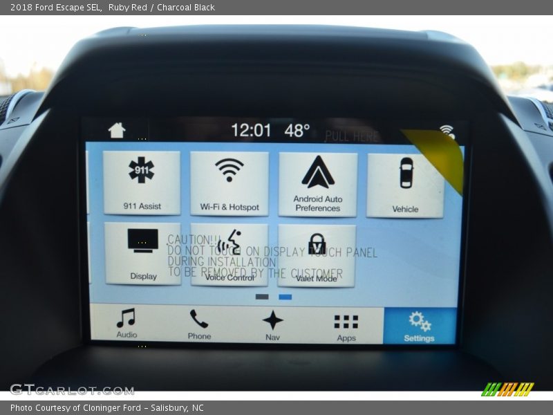 Ruby Red / Charcoal Black 2018 Ford Escape SEL