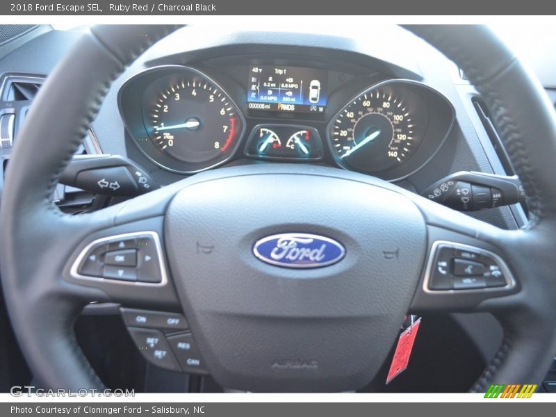 Ruby Red / Charcoal Black 2018 Ford Escape SEL