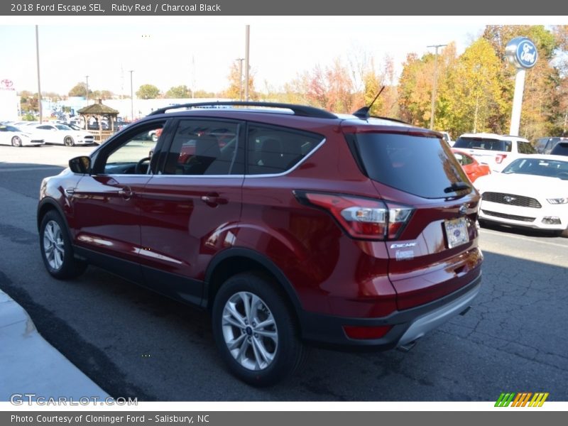 Ruby Red / Charcoal Black 2018 Ford Escape SEL