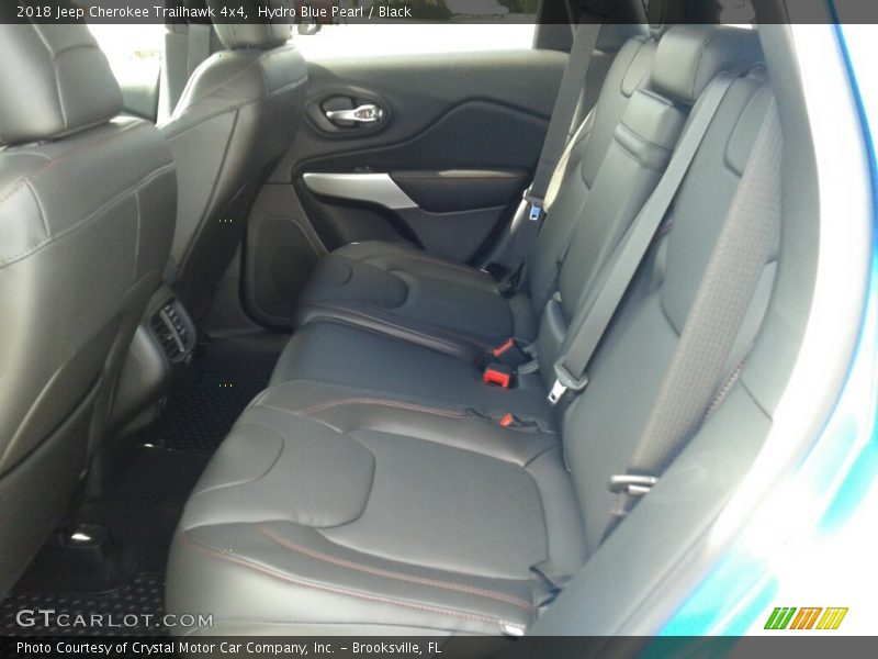 Hydro Blue Pearl / Black 2018 Jeep Cherokee Trailhawk 4x4