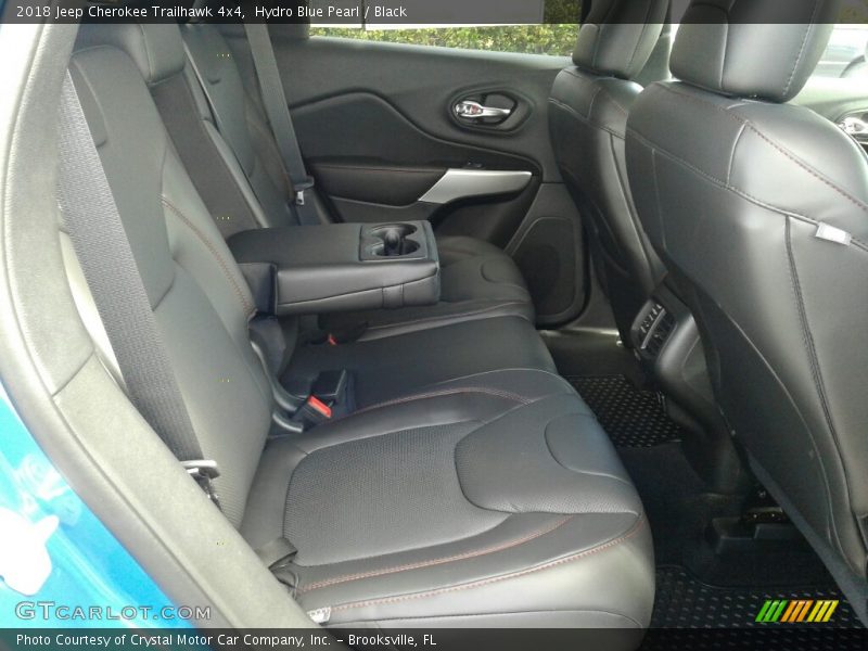 Hydro Blue Pearl / Black 2018 Jeep Cherokee Trailhawk 4x4
