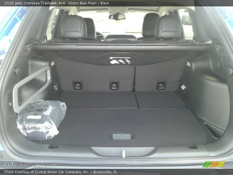 Hydro Blue Pearl / Black 2018 Jeep Cherokee Trailhawk 4x4