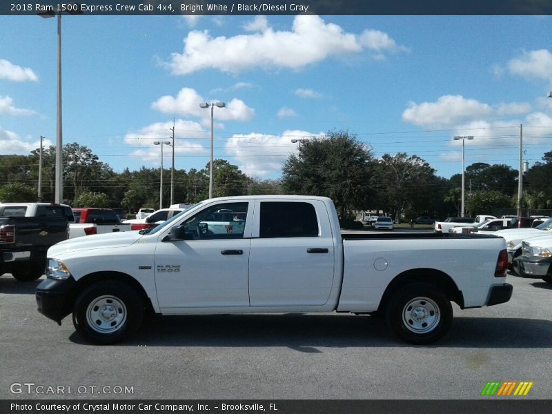 Bright White / Black/Diesel Gray 2018 Ram 1500 Express Crew Cab 4x4