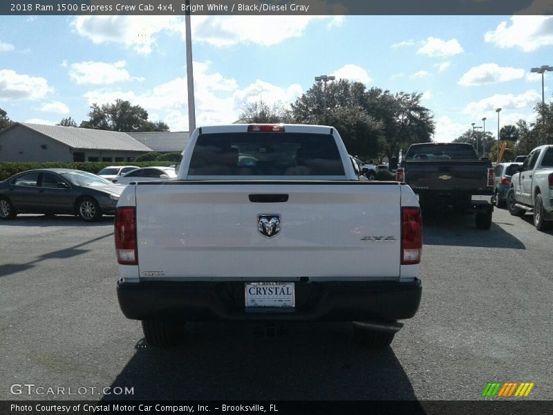 Bright White / Black/Diesel Gray 2018 Ram 1500 Express Crew Cab 4x4