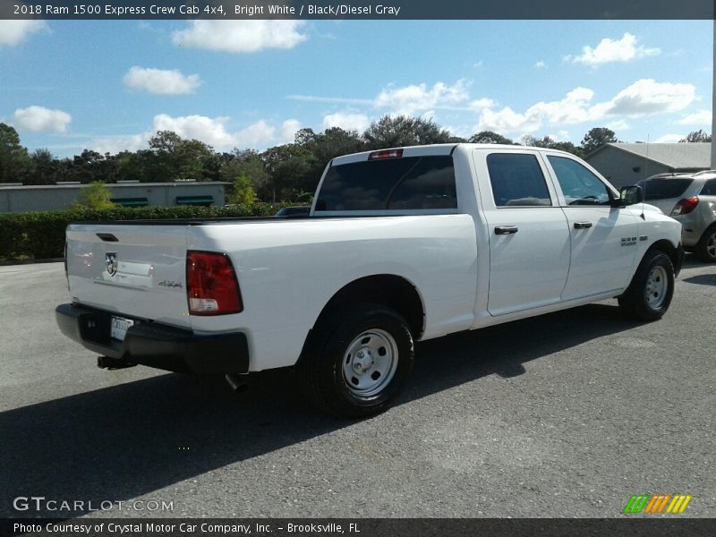 Bright White / Black/Diesel Gray 2018 Ram 1500 Express Crew Cab 4x4