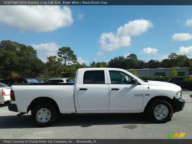 Bright White / Black/Diesel Gray 2018 Ram 1500 Express Crew Cab 4x4
