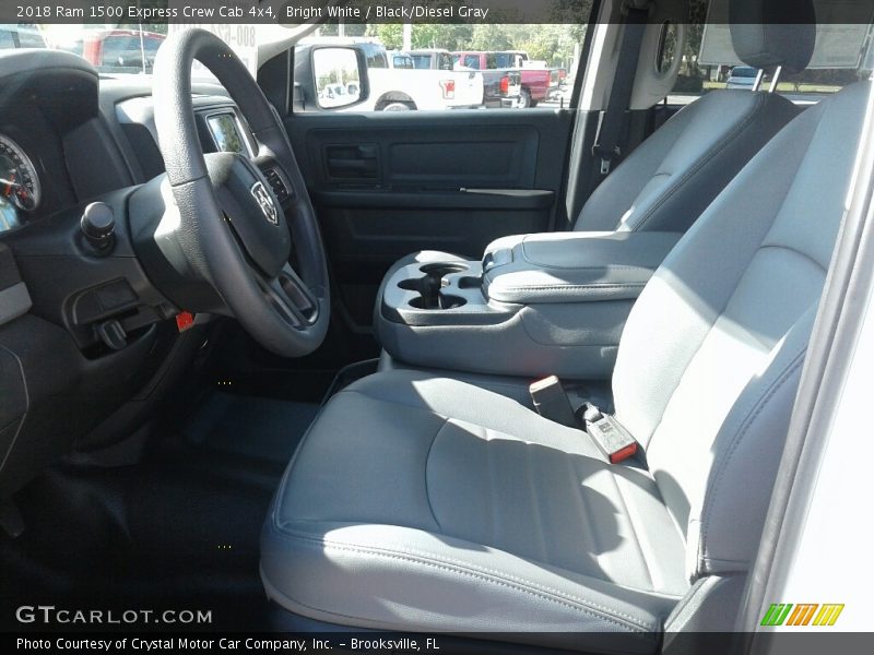 Bright White / Black/Diesel Gray 2018 Ram 1500 Express Crew Cab 4x4