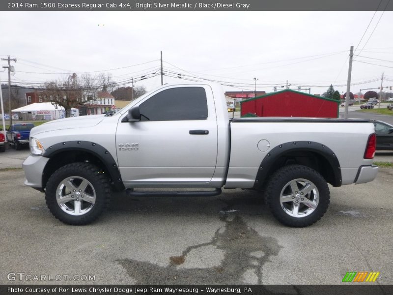 Bright Silver Metallic / Black/Diesel Gray 2014 Ram 1500 Express Regular Cab 4x4