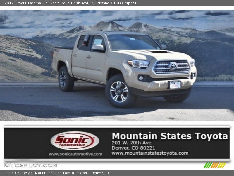 Quicksand / TRD Graphite 2017 Toyota Tacoma TRD Sport Double Cab 4x4