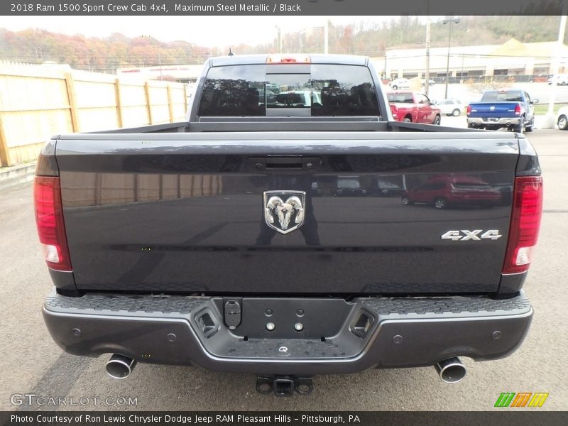 Maximum Steel Metallic / Black 2018 Ram 1500 Sport Crew Cab 4x4