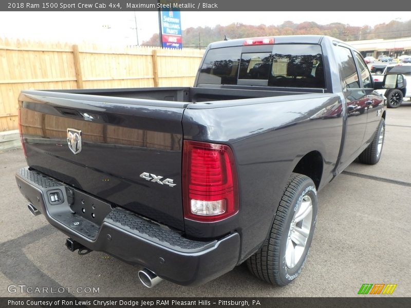 Maximum Steel Metallic / Black 2018 Ram 1500 Sport Crew Cab 4x4