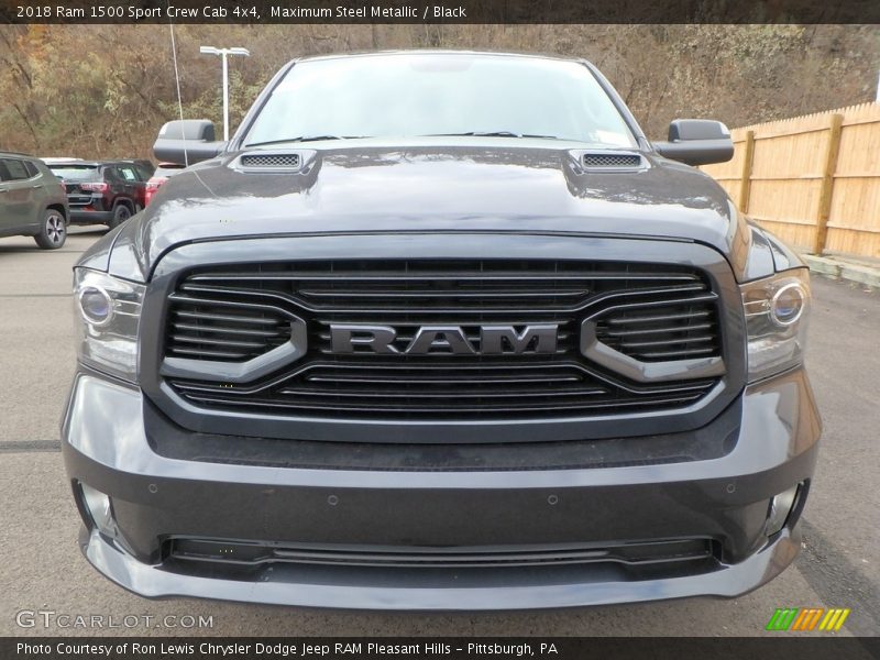 Maximum Steel Metallic / Black 2018 Ram 1500 Sport Crew Cab 4x4