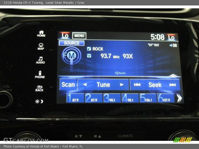 Lunar Silver Metallic / Gray 2018 Honda CR-V Touring