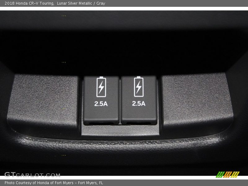 Lunar Silver Metallic / Gray 2018 Honda CR-V Touring