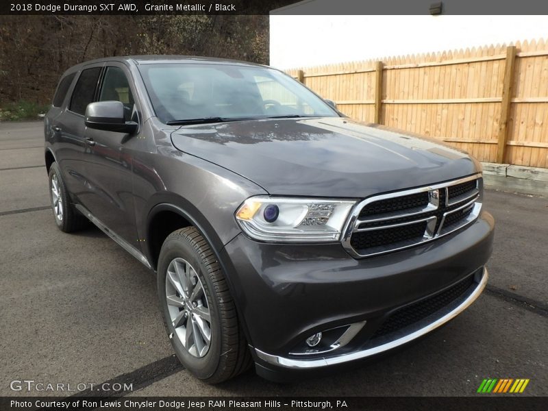 Granite Metallic / Black 2018 Dodge Durango SXT AWD