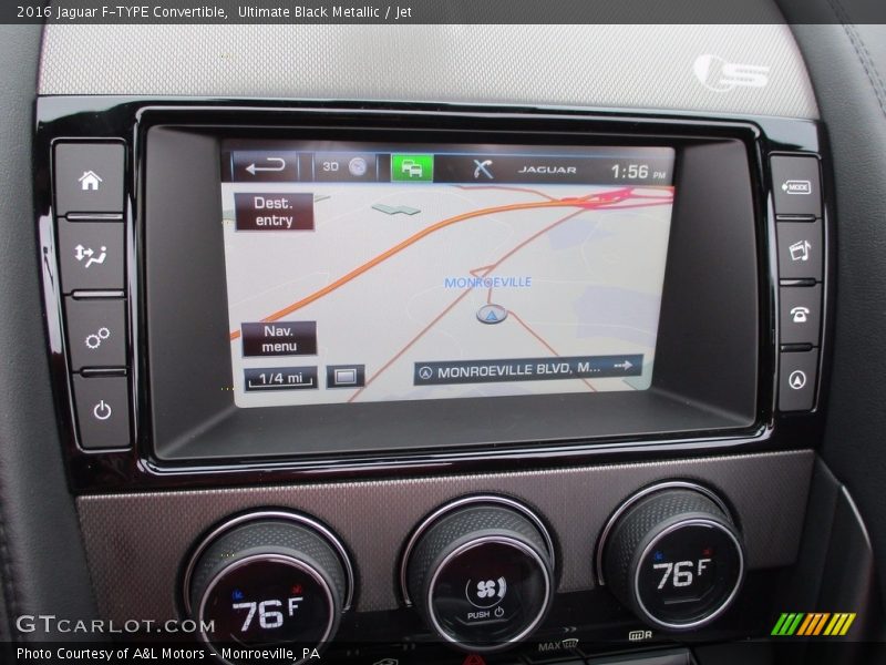 Ultimate Black Metallic / Jet 2016 Jaguar F-TYPE Convertible