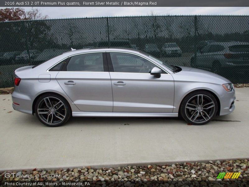 Florett Silver Metallic / Black/Magma Red 2016 Audi S3 2.0T Premium Plus quattro