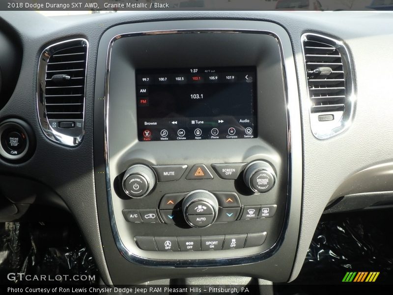 Granite Metallic / Black 2018 Dodge Durango SXT AWD