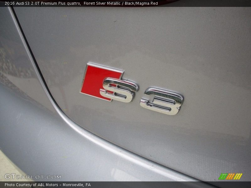 Florett Silver Metallic / Black/Magma Red 2016 Audi S3 2.0T Premium Plus quattro