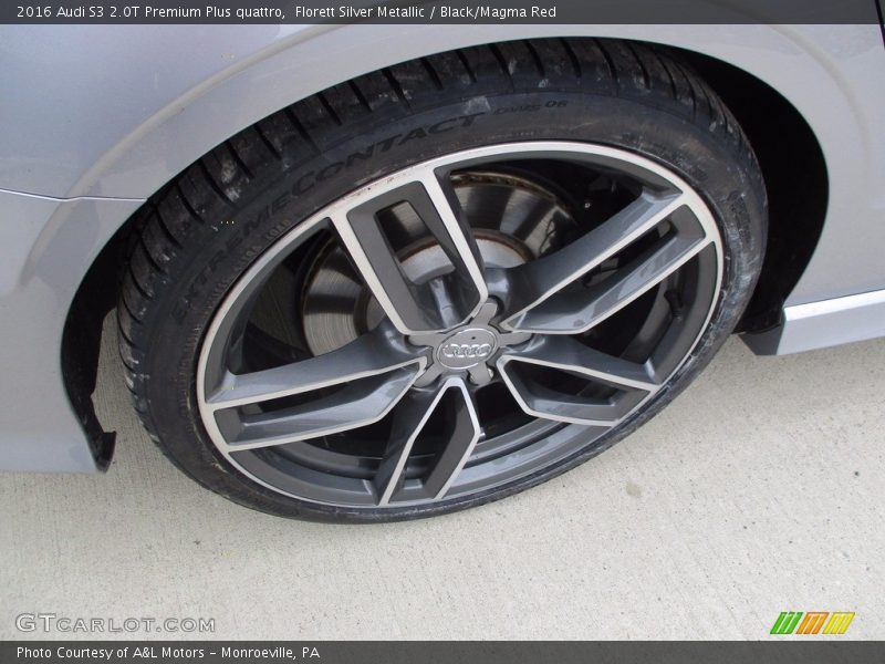 Florett Silver Metallic / Black/Magma Red 2016 Audi S3 2.0T Premium Plus quattro