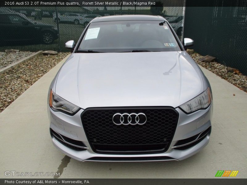 Florett Silver Metallic / Black/Magma Red 2016 Audi S3 2.0T Premium Plus quattro