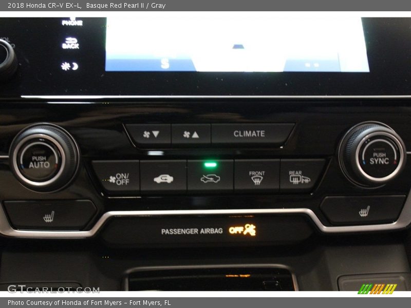 Basque Red Pearl II / Gray 2018 Honda CR-V EX-L