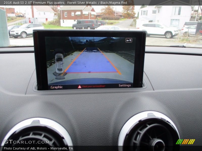 Florett Silver Metallic / Black/Magma Red 2016 Audi S3 2.0T Premium Plus quattro